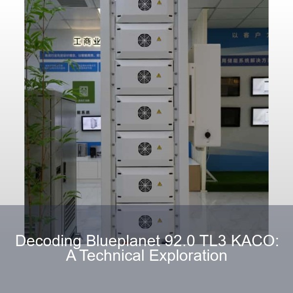 Decoding Blueplanet 92.0 TL3 KACO: A Technical Exploration